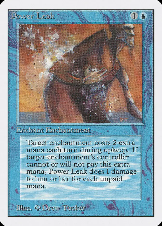 Power Leak • Enchantment — Aura (Unlimited Edition) - MTG Assist
