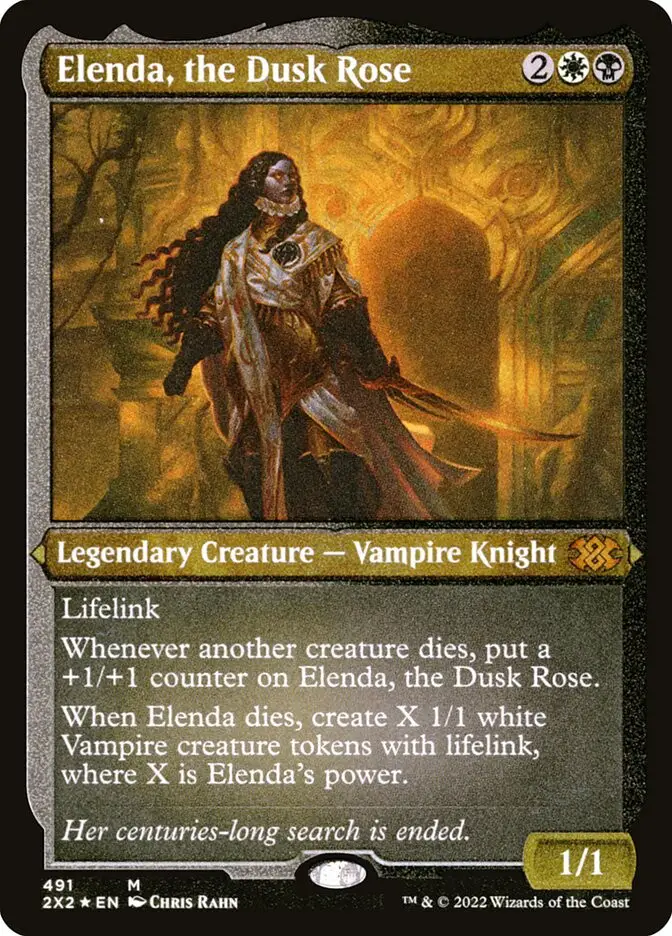 Elenda, the Dusk Rose • Legendary Creature — Vampire Knight (Double Masters 2022) MTG Assist