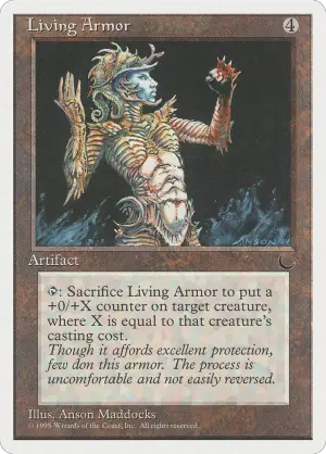 Living Armor The Dark NM Artifact Uncommon MAGIC THE GATHERING CARD ABUGames