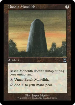 Magic The Gathering ~ 1x Basalt Monolith ~ REVISED ~  MP 