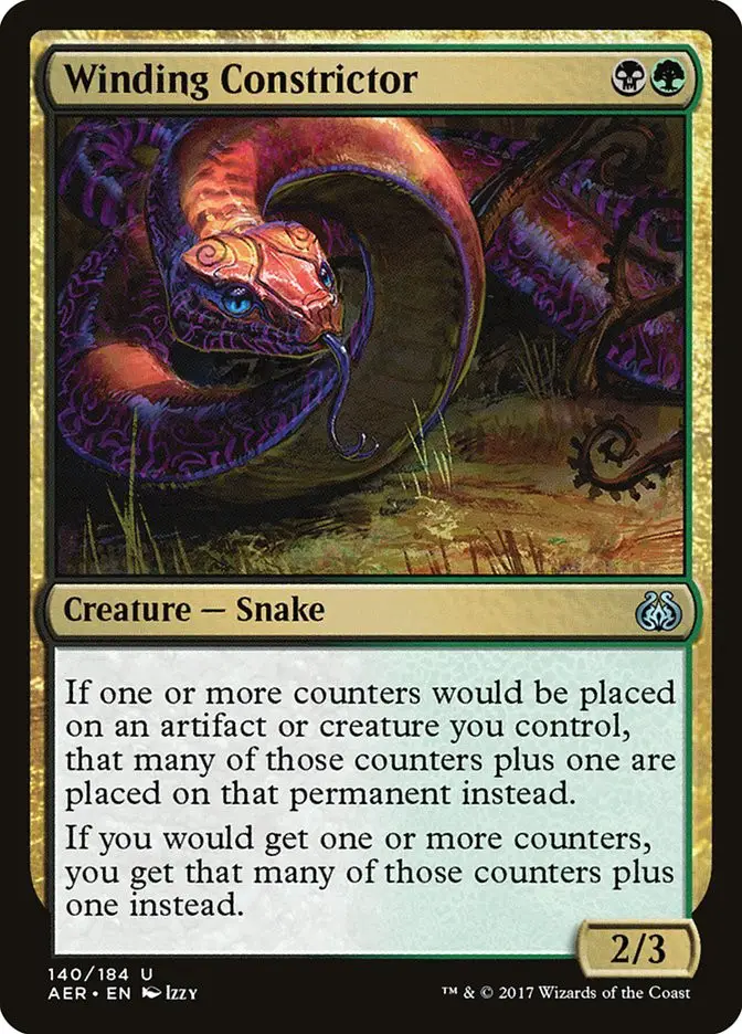 Winding Constrictor • Creature — Snake (Aether Revolt) - MTG