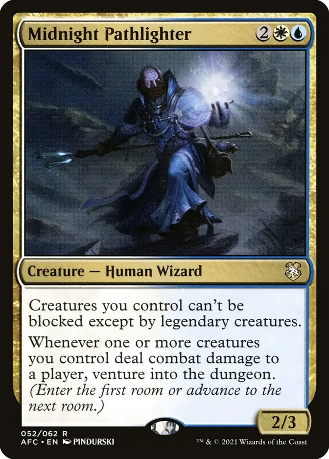 Midnight Pathlighter • Creature — Human Wizard (Forgotten