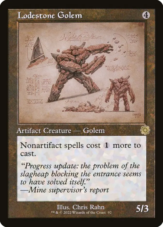 Lodestone Golem • Artifact Creature — Golem (The Brothers' War Retro