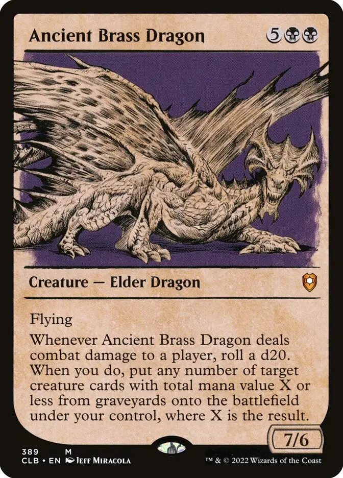 Ancient Brass Dragon • Creature — Elder Dragon (Commander Legends: Battle  for Baldur's Gate) - MTG Assist