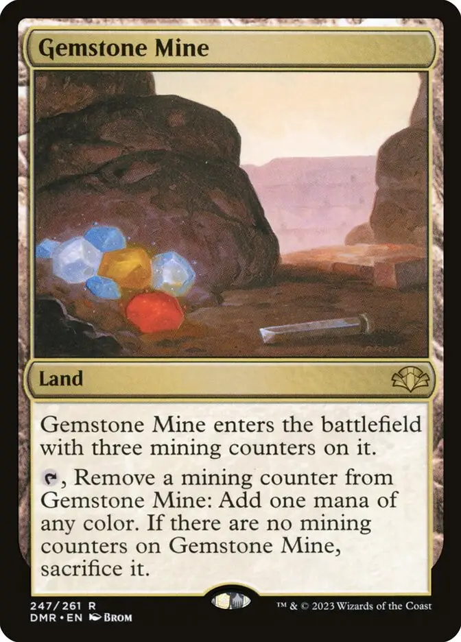 Gemstone Mine • Land (Dominaria Remastered) MTG Assist