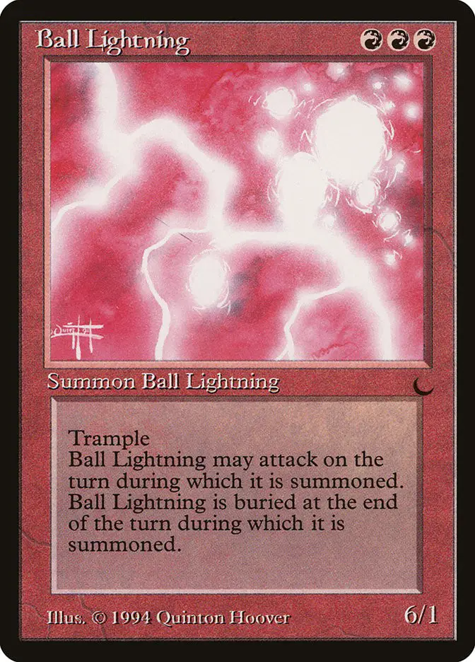 Ball Lightning • Creature — Elemental (The Dark) MTG Assist
