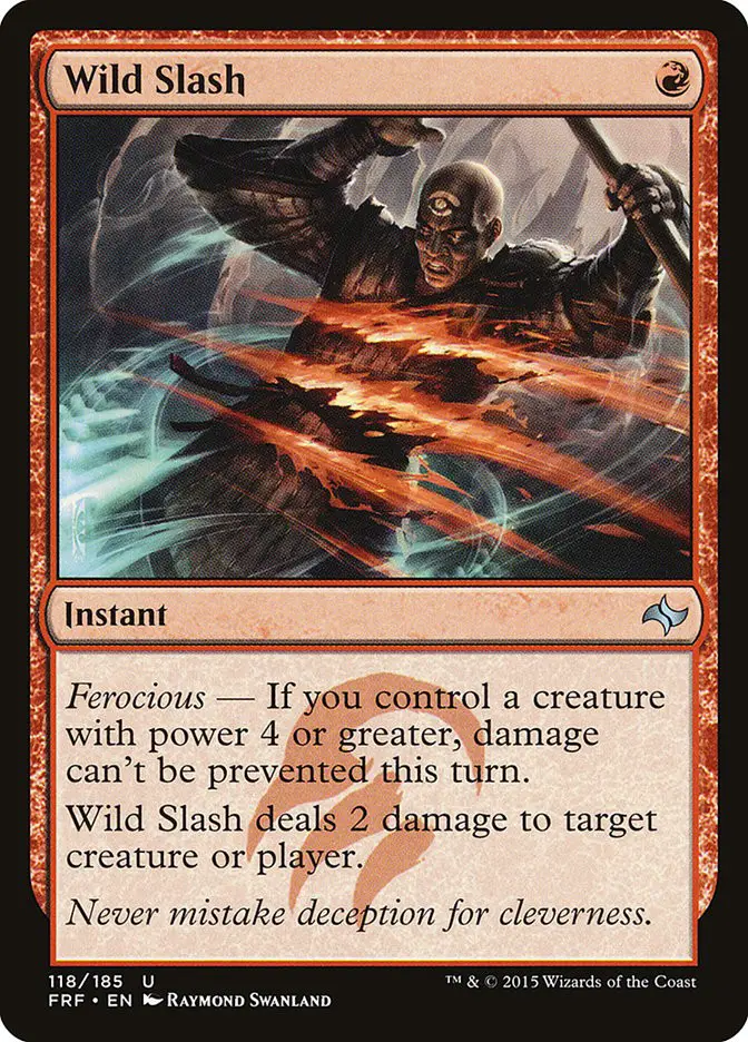 Wild Slash • Instant (Fate Reforged) - MTG Assist
