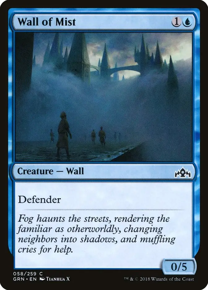 Wall of Mist • Creature — Wall (Guilds of Ravnica) MTG Assist