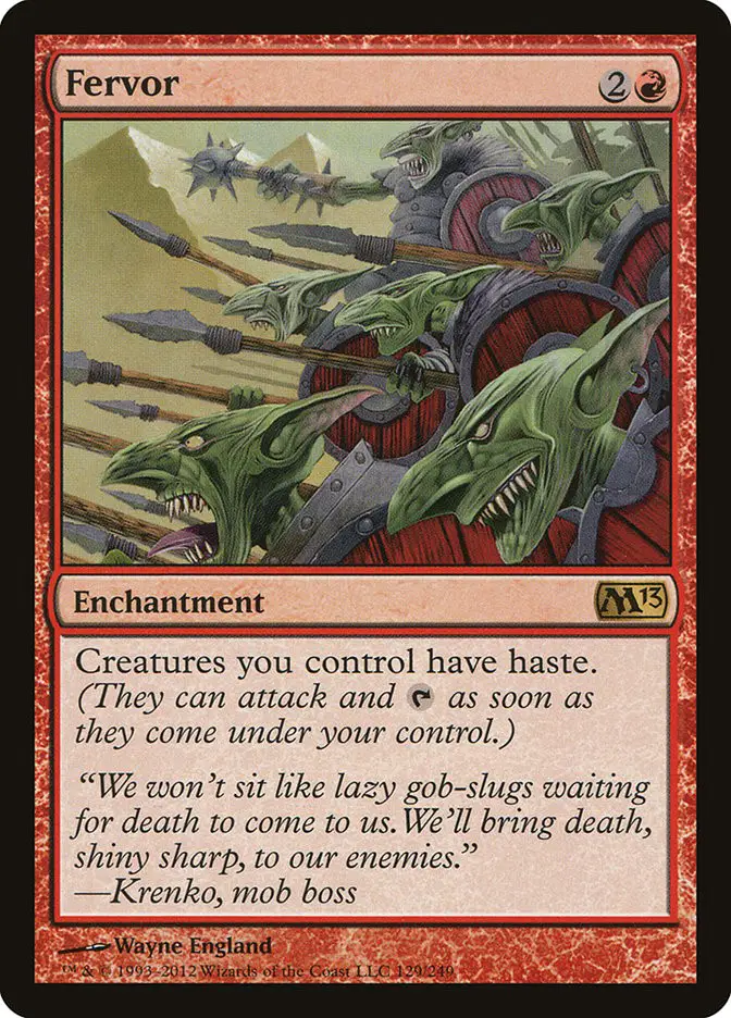 Fervor • Enchantment (Magic 2013) MTG Assist