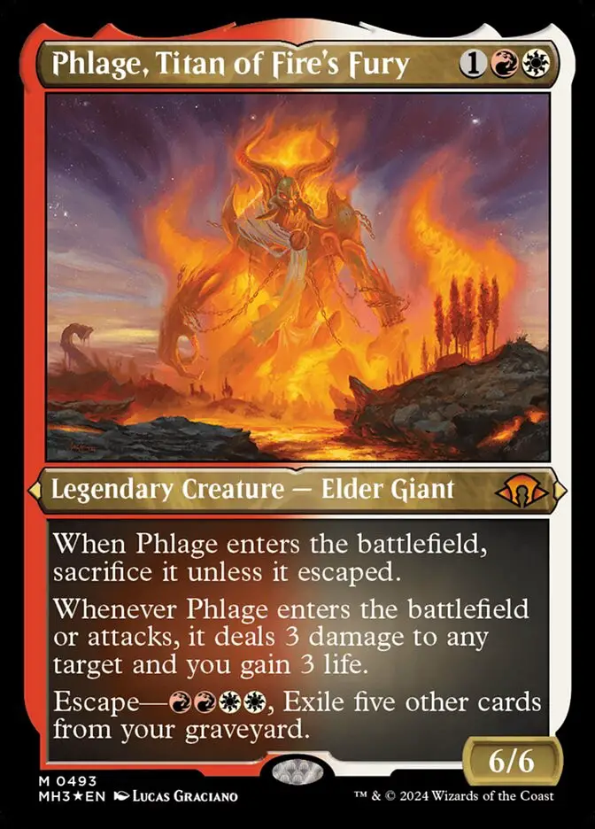 Phlage, Titan of Fire's Fury • Legendary Creature — Elder Giant (Modern