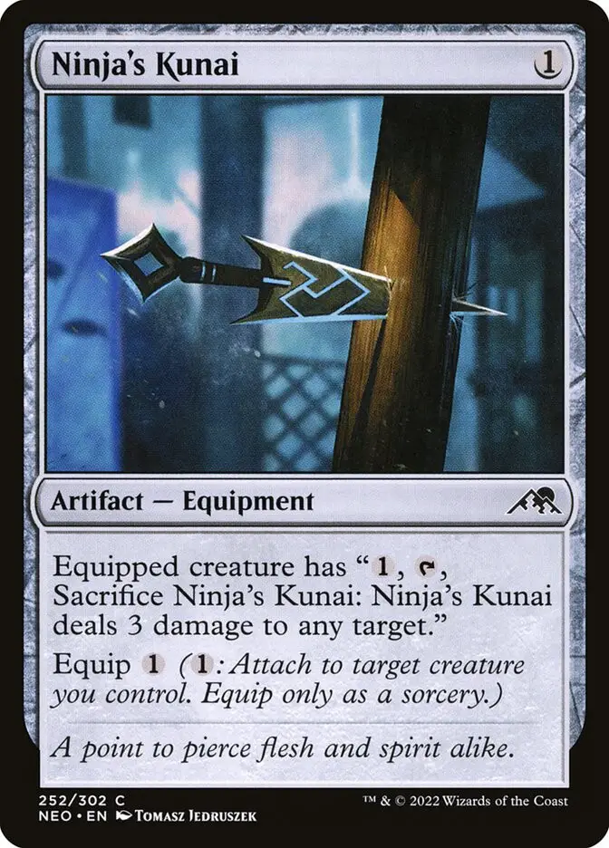 Ninja's Kunai • Artifact — Equipment (Kamigawa: Neon Dynasty