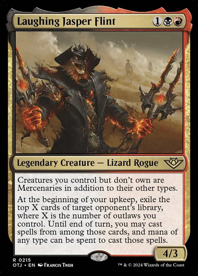 Laughing Jasper Flint • Legendary Creature — Lizard Rogue