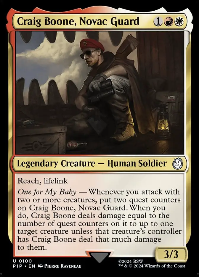 Craig Boone, Novac Guard • Legendary Creature — Human