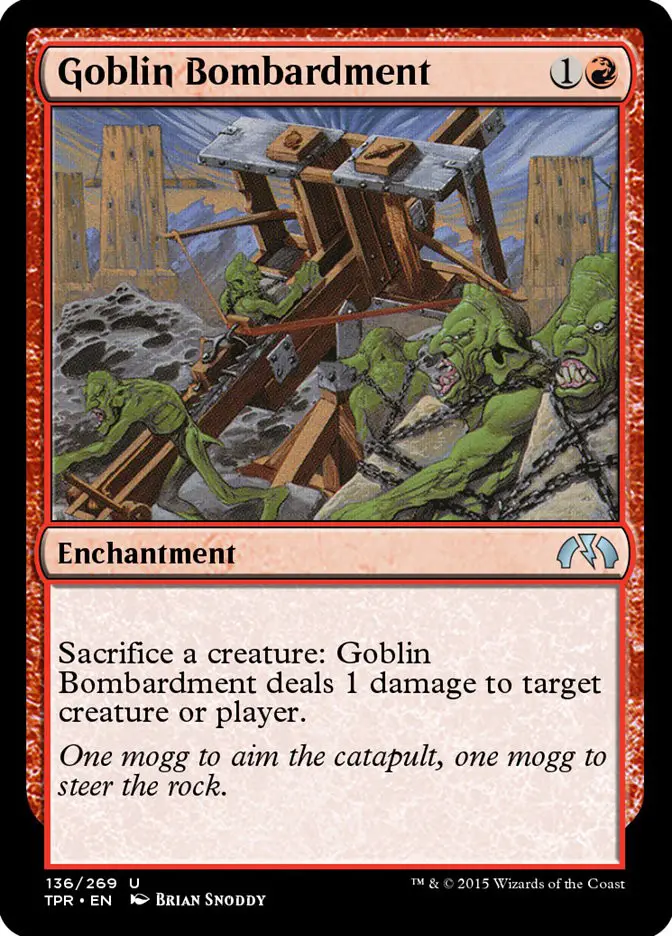 Goblin Bombardment • Enchantment (Tempest Remastered) MTG Assist