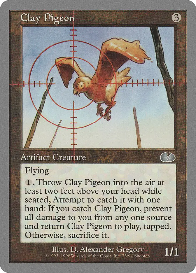 Clay Pigeon • Artifact Creature — Bird (Unglued) MTG Assist
