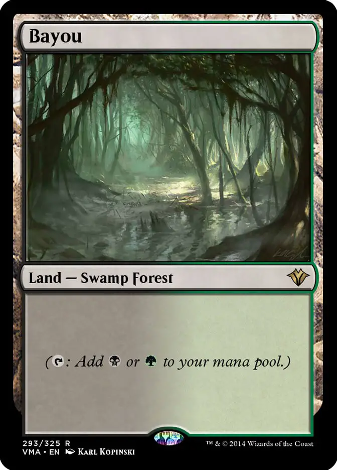 Bayou • Land — Swamp Forest (Vintage Masters) - MTG Assist