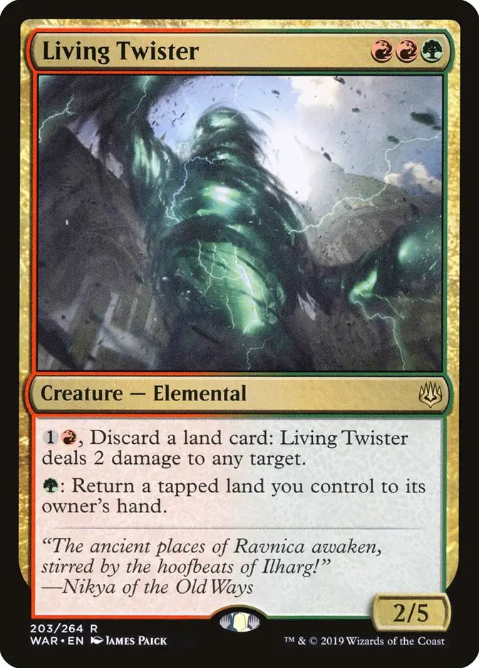 Living Twister • Creature — Elemental (War of the Spark Living Twister • Creature — Elemental (War of the Spark