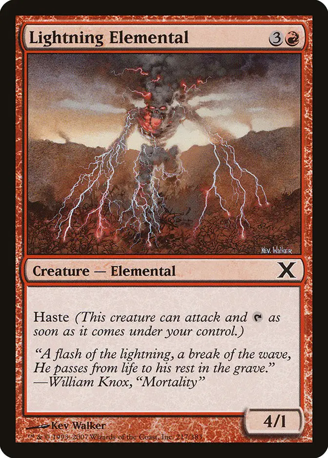 Lightning Elemental (Tenth Edition)