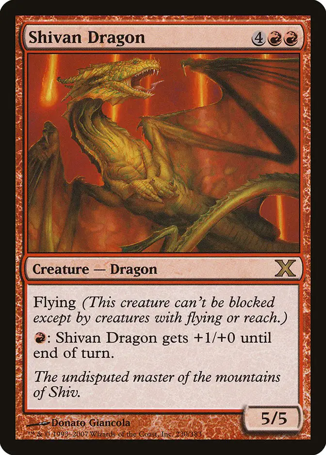 Shivan Dragon (Tenth Edition)