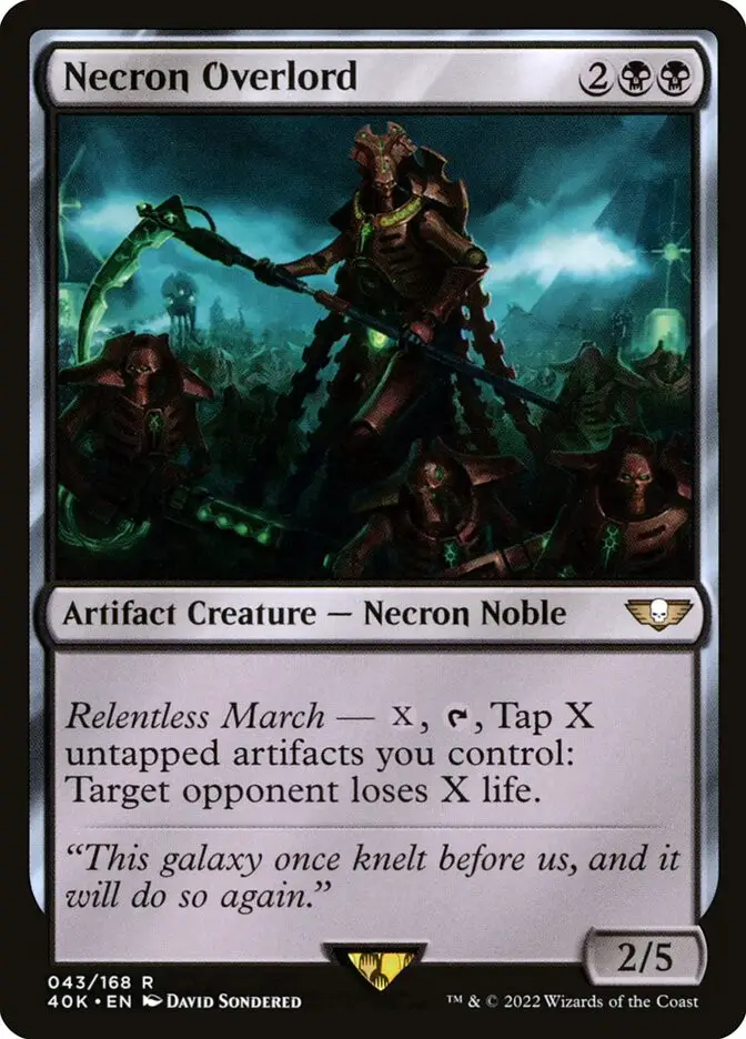 Necron Overlord (Warhammer 40,000 Commander)