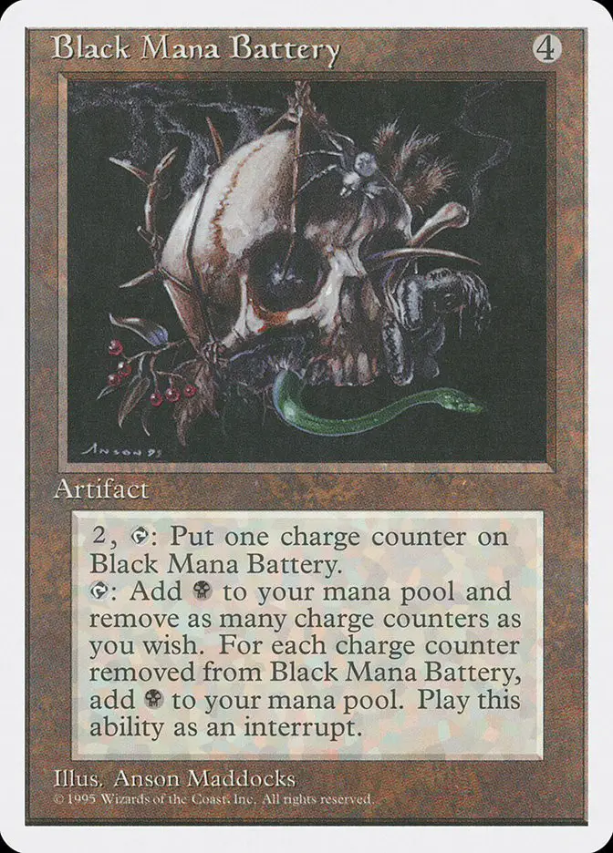 Black Mana Battery (Fourth Edition)