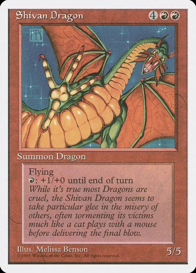 Shivan Dragon (Fourth Edition)