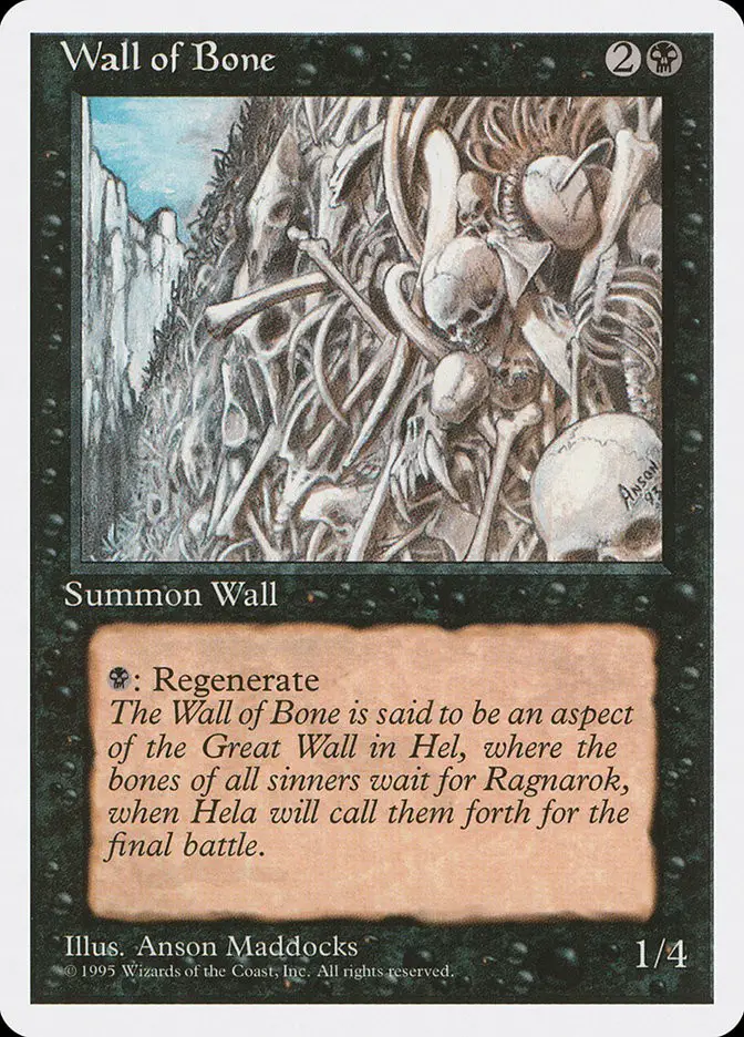 Wall of Bone (Fourth Edition)