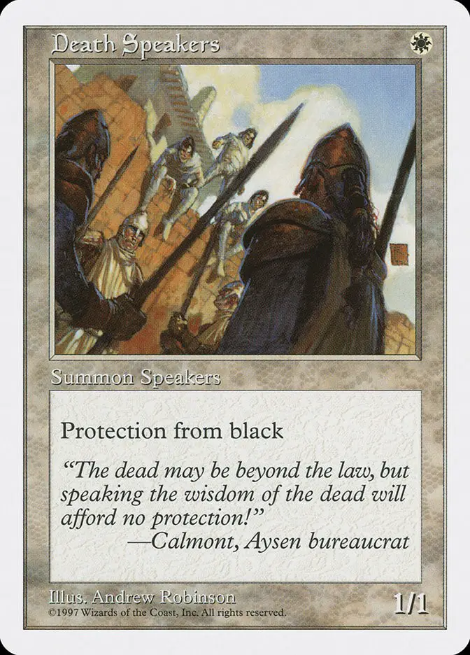 Death Speakers (Fifth Edition)