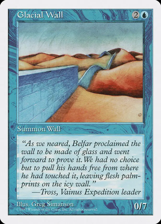 Glacial Wall (Fifth Edition)
