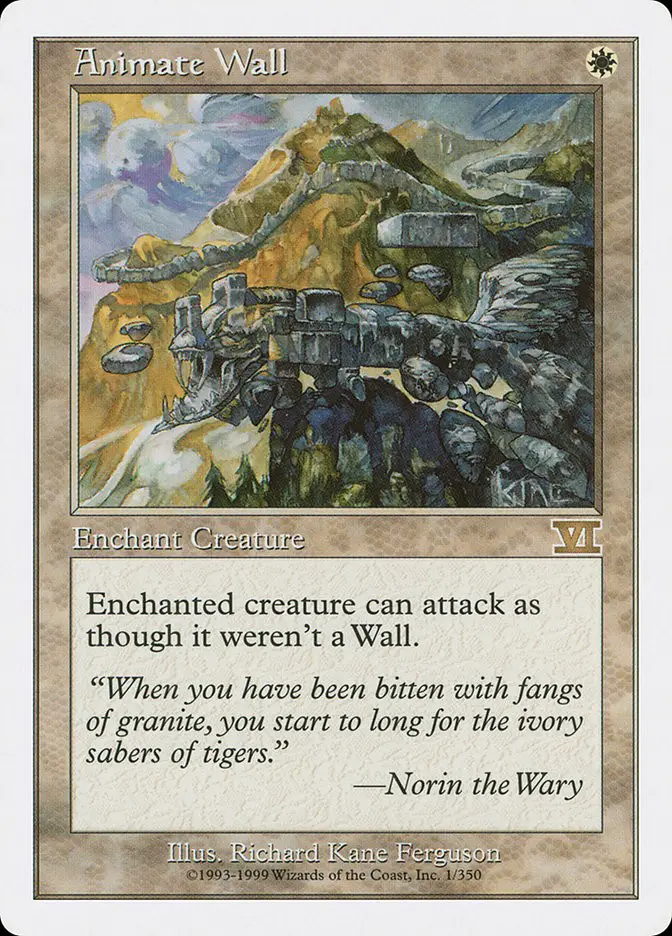 Animate Wall (Classic Sixth Edition)