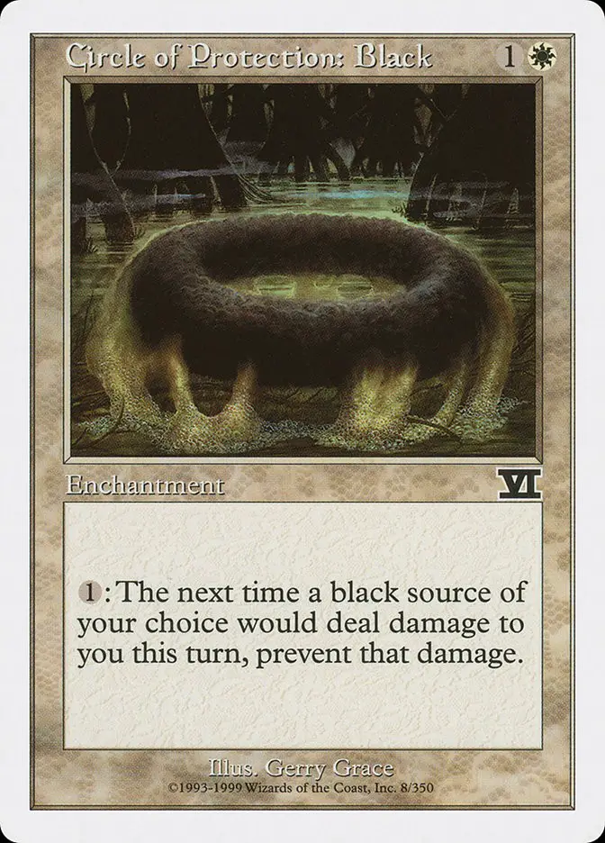Circle of Protection  Black (Classic Sixth Edition)