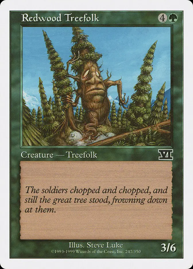 Redwood Treefolk (Classic Sixth Edition)