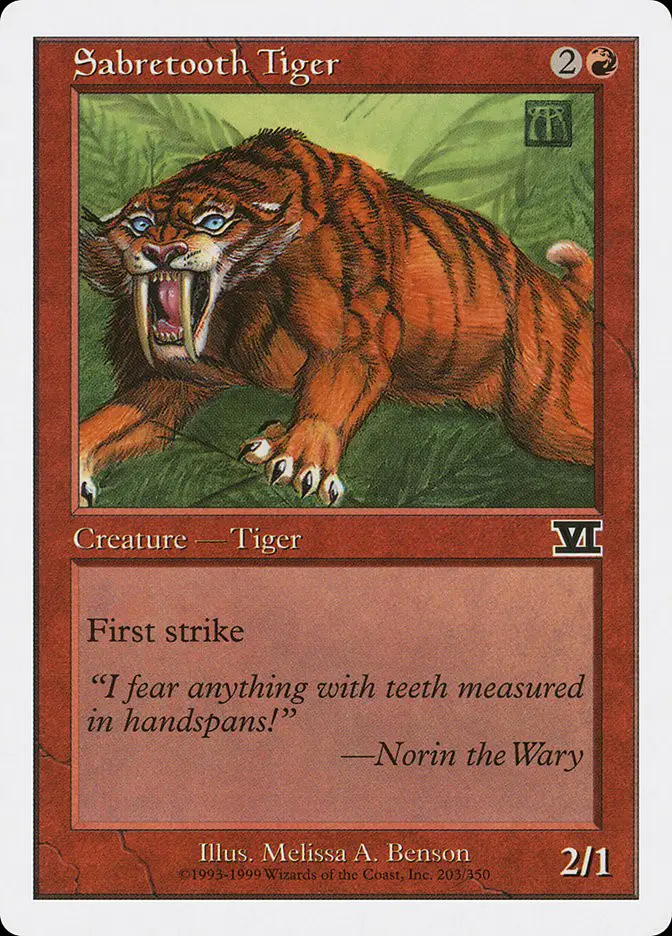 Sabretooth Tiger (Classic Sixth Edition)
