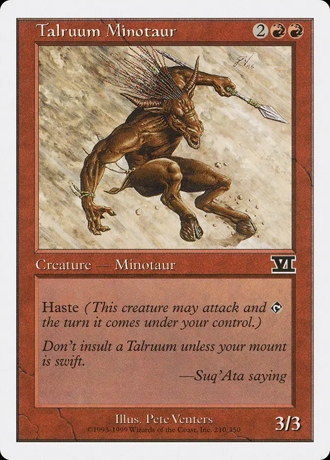 Talruum Minotaur (Classic Sixth Edition)