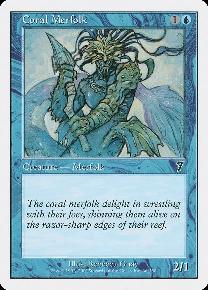Coral Merfolk (Seventh Edition)