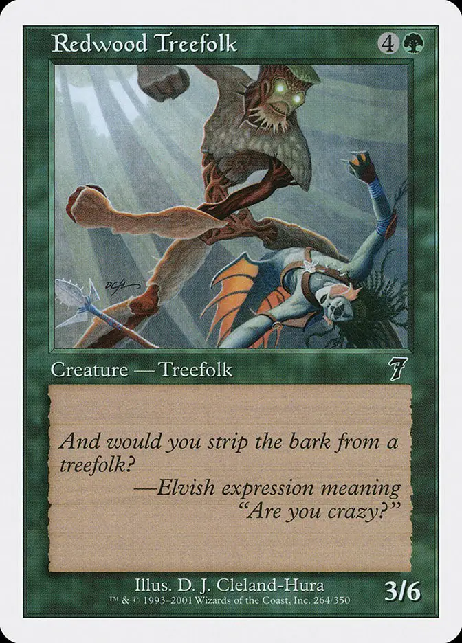 Redwood Treefolk (Seventh Edition)
