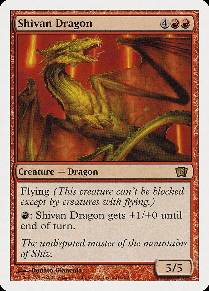Shivan Dragon (Eighth Edition)
