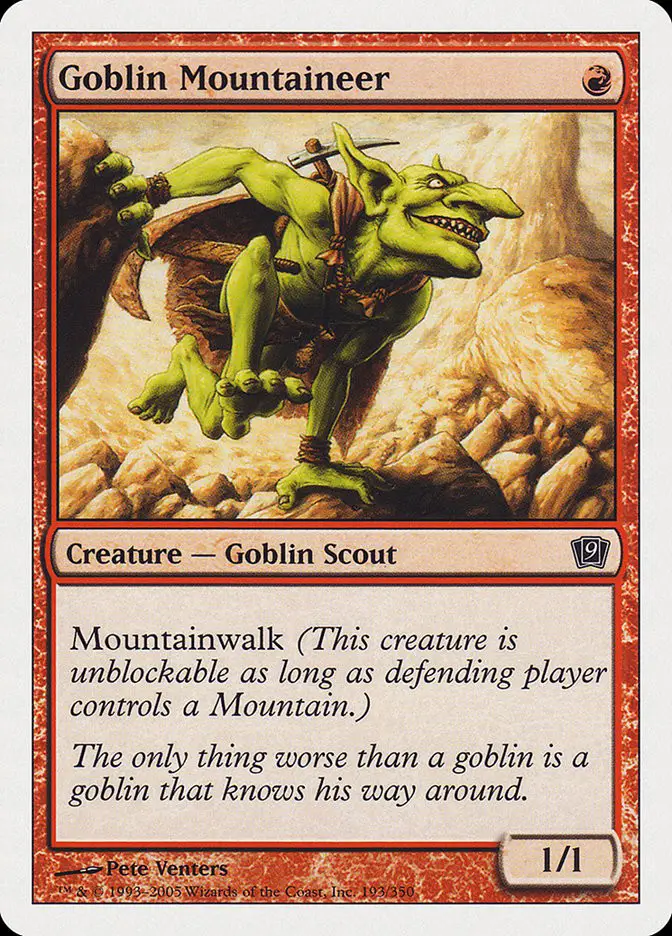 Goblin Mountaineer (Ninth Edition)