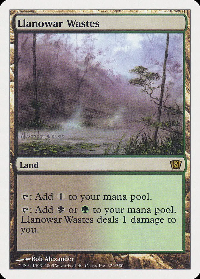 Llanowar Wastes (Ninth Edition)