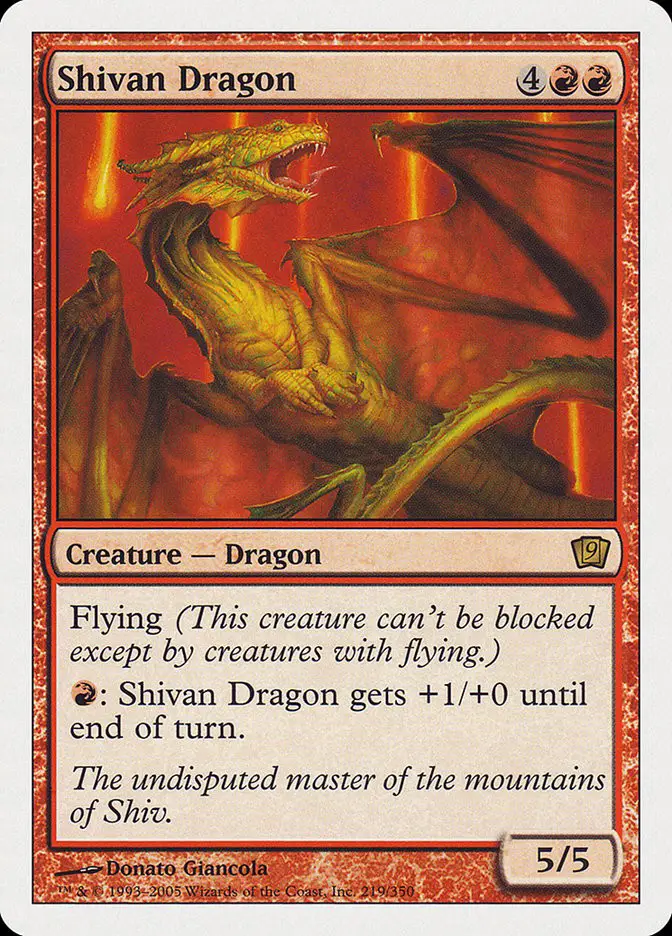 Shivan Dragon (Ninth Edition)