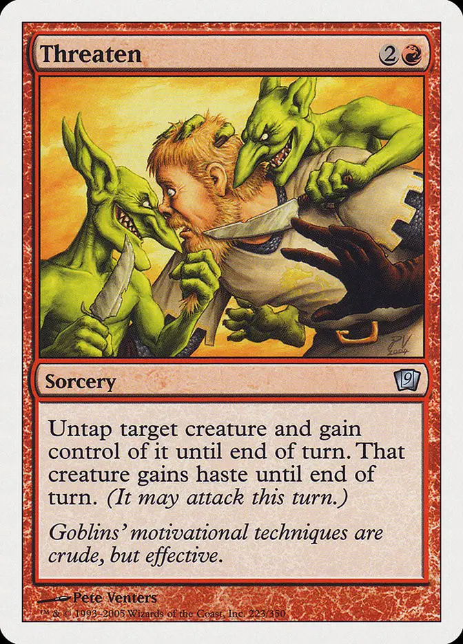 Threaten (Ninth Edition)