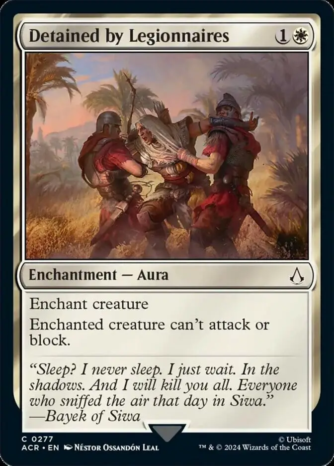 Detained by Legionnaires (Assassin