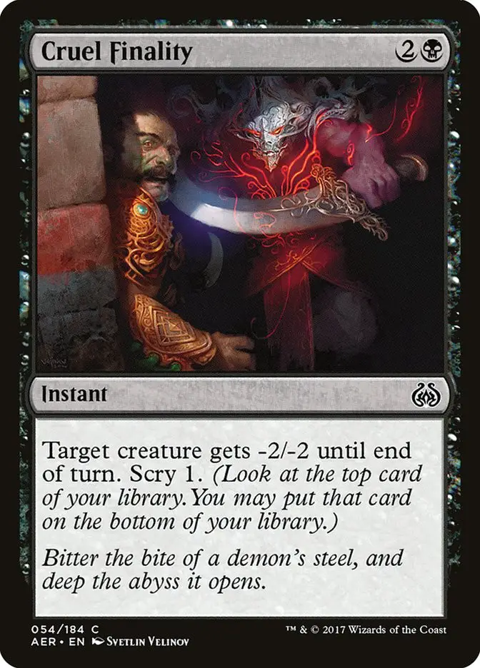 Cruel Finality (Aether Revolt)