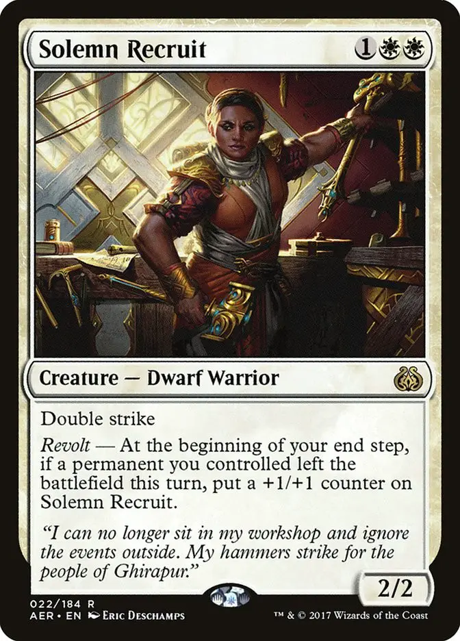 Solemn Recruit (Aether Revolt)