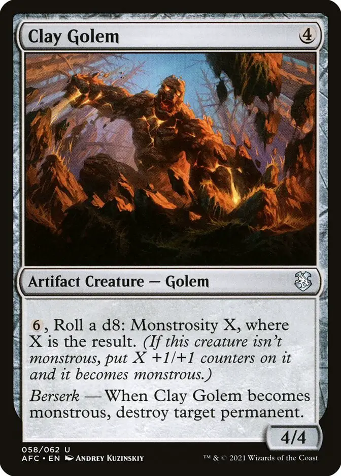 Clay Golem (Forgotten Realms Commander)