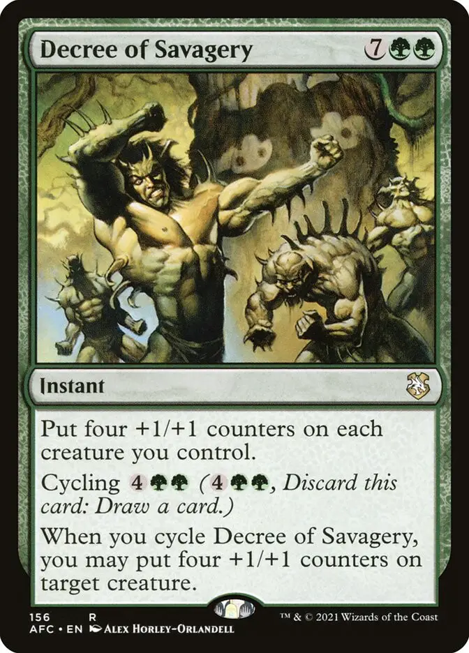 Decree of Savagery (Forgotten Realms Commander)