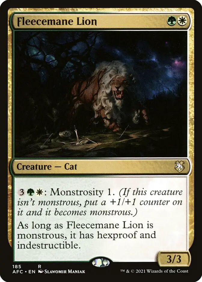Fleecemane Lion (Forgotten Realms Commander)