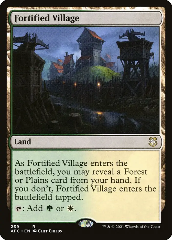 Fortified Village (Forgotten Realms Commander)