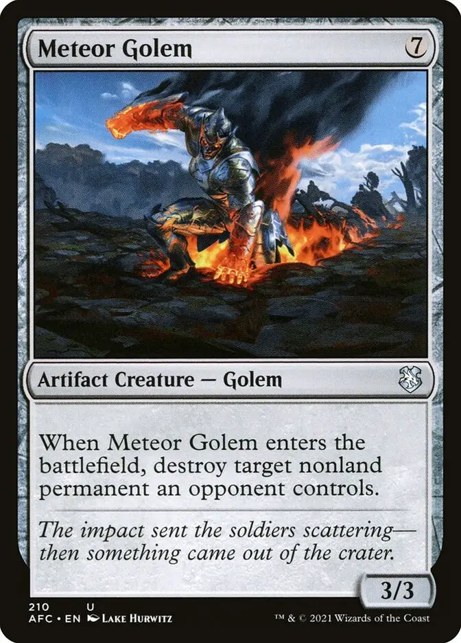 Meteor Golem (Forgotten Realms Commander)