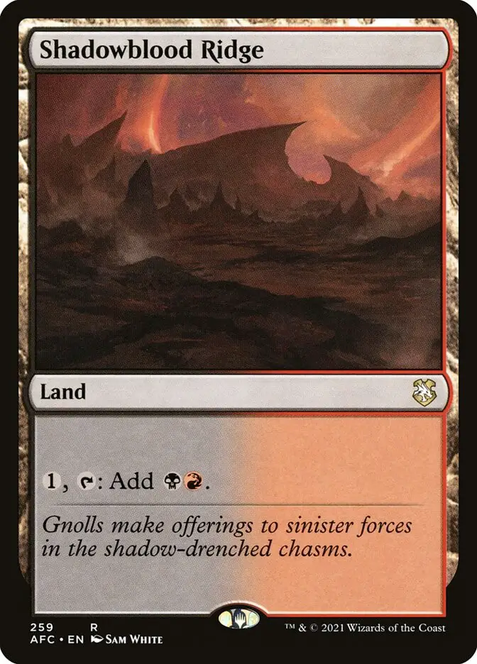 Shadowblood Ridge (Forgotten Realms Commander)